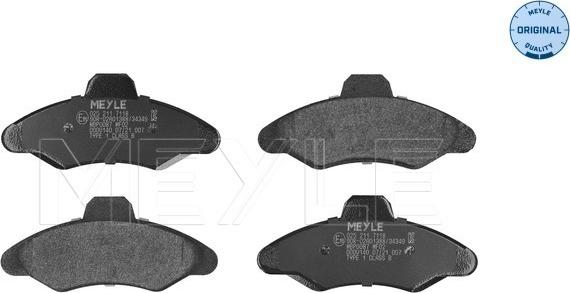 Meyle 025 211 7118 - Set placute frana,frana disc aaoparts.ro