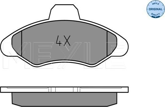 Meyle 025 211 7118 - Set placute frana,frana disc aaoparts.ro