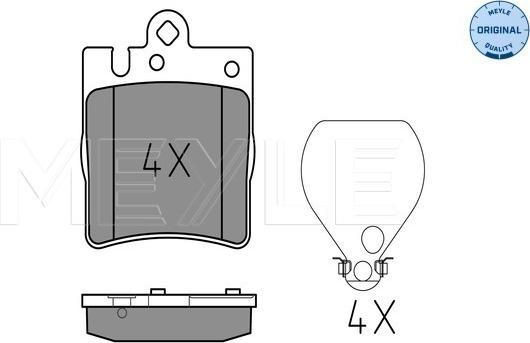 Meyle 025 218 9915 - Set placute frana,frana disc aaoparts.ro