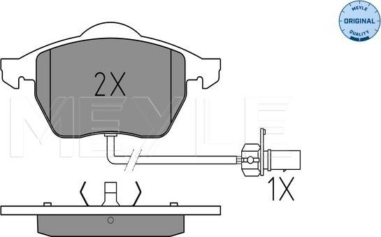 Meyle 025 218 4919/W - Set placute frana,frana disc aaoparts.ro