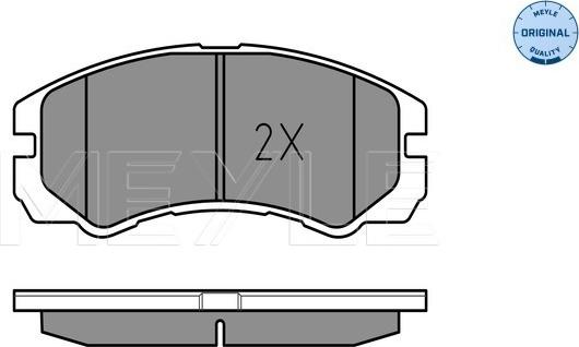 Meyle 025 218 4516/W - Set placute frana,frana disc aaoparts.ro