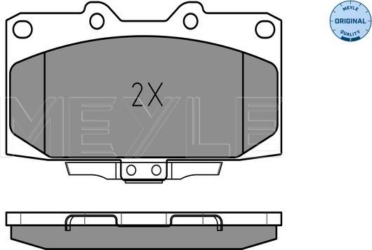 Meyle 025 218 5415/W - Set placute frana,frana disc aaoparts.ro