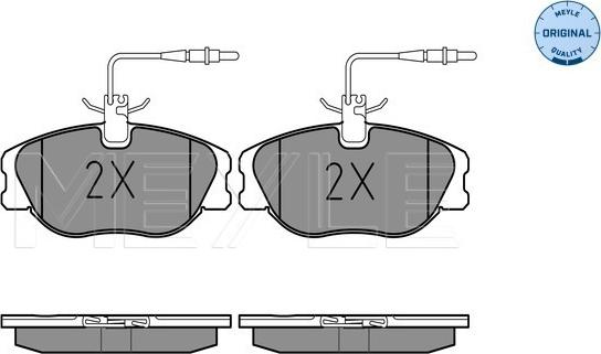 Meyle 025 218 0119/W - Set placute frana,frana disc aaoparts.ro