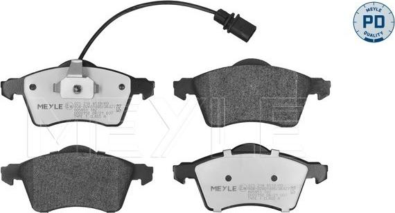 Meyle 025 218 8519/PD - Set placute frana,frana disc aaoparts.ro