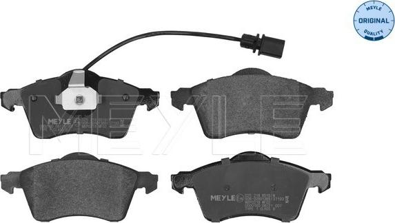 Meyle 025 218 8519/W - Set placute frana,frana disc aaoparts.ro