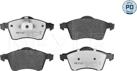 Meyle 025 218 8319/PD - Set placute frana,frana disc aaoparts.ro