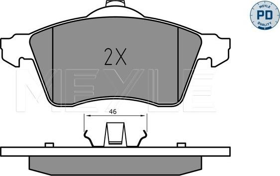 Meyle 025 218 8319/PD - Set placute frana,frana disc aaoparts.ro