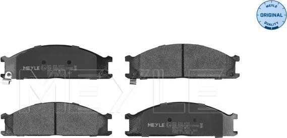 Meyle 025 213 4717 - Set placute frana,frana disc aaoparts.ro