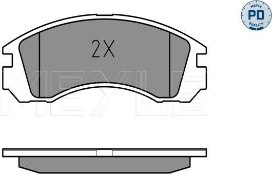 Meyle 025 213 6315/PD - Set placute frana,frana disc aaoparts.ro