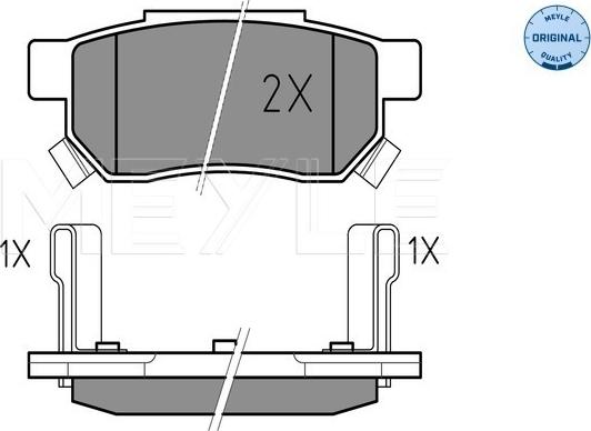 Meyle 025 213 1313/W - Set placute frana,frana disc aaoparts.ro