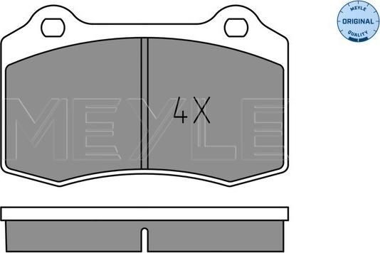 Meyle 025 213 8115 - Set placute frana,frana disc aaoparts.ro