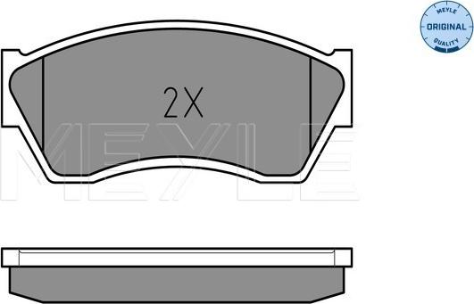 Meyle 025 213 3314/W - Set placute frana,frana disc aaoparts.ro