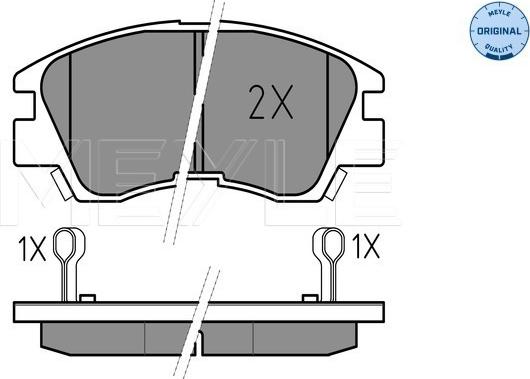 Meyle 025 213 7316/W - Set placute frana,frana disc aaoparts.ro