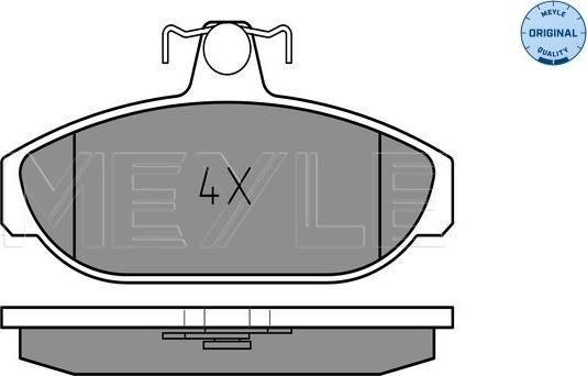 Meyle 025 212 6617 - Set placute frana,frana disc aaoparts.ro