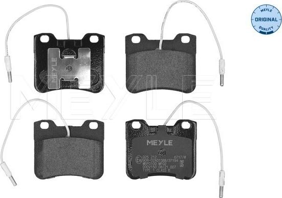 Meyle 025 212 6717/W - Set placute frana,frana disc aaoparts.ro