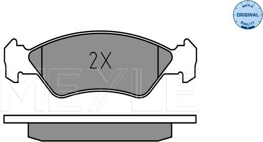 Meyle 025 212 0217 - Set placute frana,frana disc aaoparts.ro