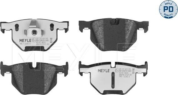 Meyle 025 212 8217/PD - Set placute frana,frana disc aaoparts.ro