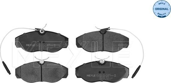 Meyle 025 217 9719/W - Set placute frana,frana disc aaoparts.ro