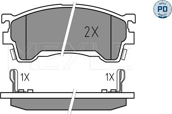 Meyle 025 217 5416/PD - Set placute frana,frana disc aaoparts.ro