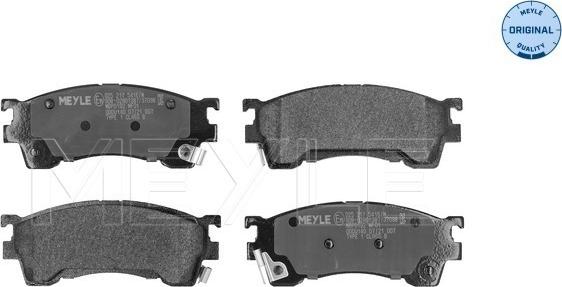 Meyle 025 217 5416/W - Set placute frana,frana disc aaoparts.ro