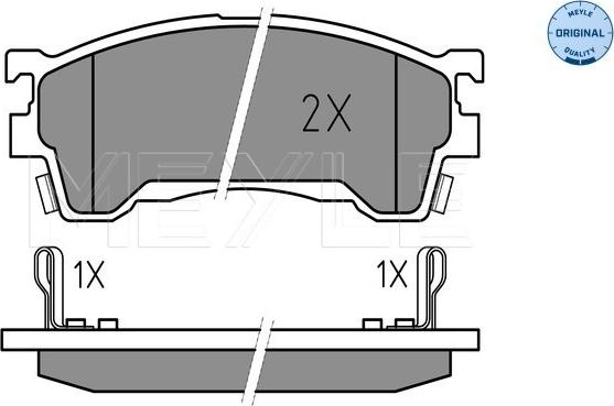 Meyle 025 217 5416/W - Set placute frana,frana disc aaoparts.ro