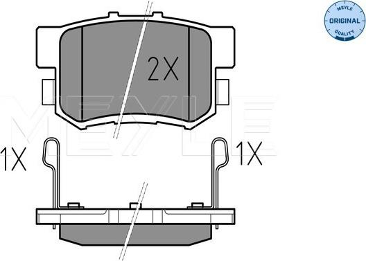 Meyle 025 217 1914/W - Set placute frana,frana disc aaoparts.ro