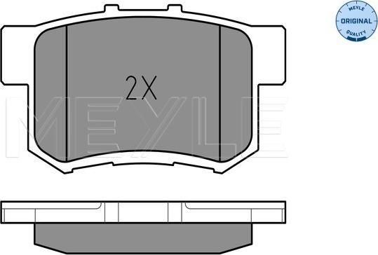 Meyle 025 217 1914/W - Set placute frana,frana disc aaoparts.ro