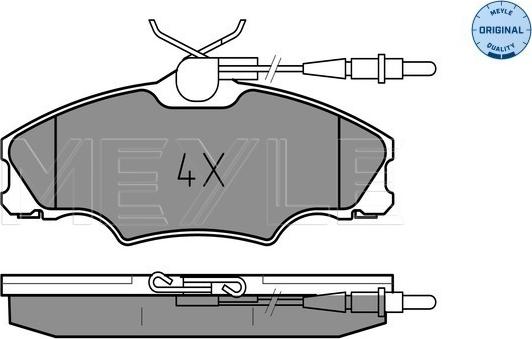 Meyle 025 217 2419/W - Set placute frana,frana disc aaoparts.ro