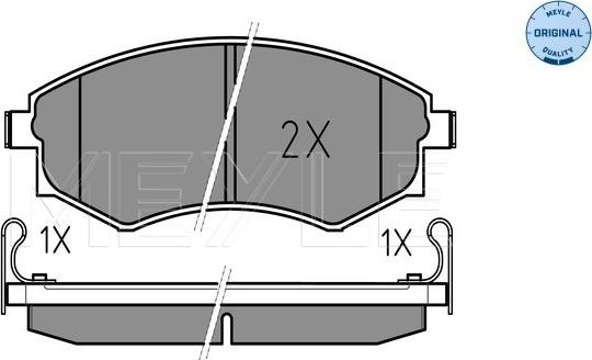 Meyle 025 217 2517/W - Set placute frana,frana disc aaoparts.ro