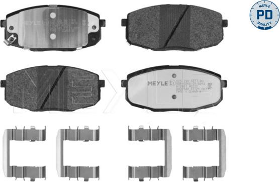 Meyle 025 239 6617/PD - Set placute frana,frana disc aaoparts.ro