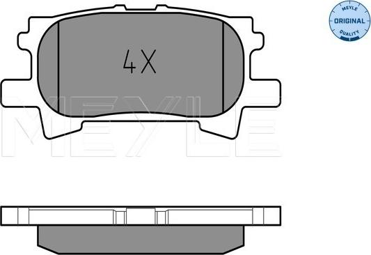 Meyle 025 239 6715 - Set placute frana,frana disc aaoparts.ro