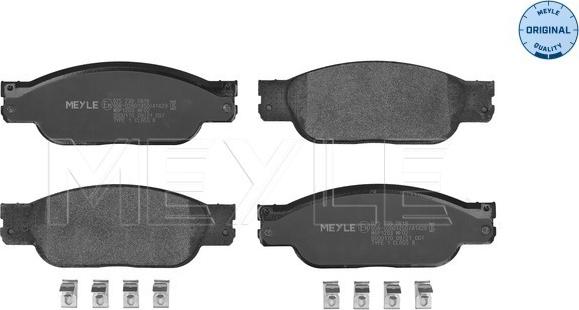 Meyle 025 239 0818 - Set placute frana,frana disc aaoparts.ro