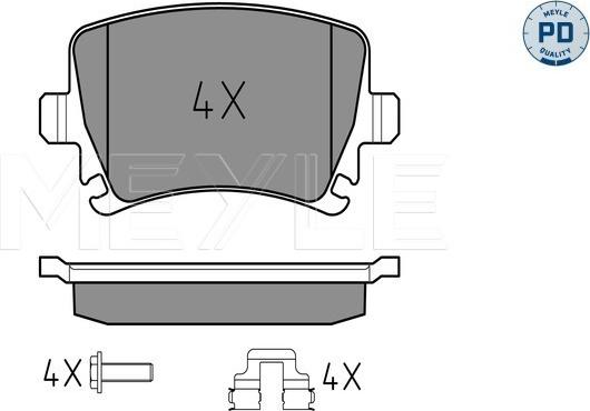 Meyle 025 239 1417/PD - Set placute frana,frana disc aaoparts.ro