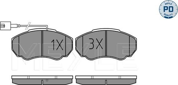 Meyle 025 239 1719/PD - Set placute frana,frana disc aaoparts.ro