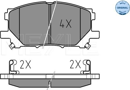 Meyle 025 239 8916 - Set placute frana,frana disc aaoparts.ro