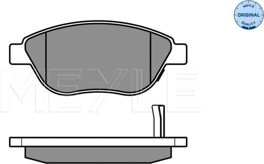 Meyle 025 239 8119/W - Set placute frana,frana disc aaoparts.ro