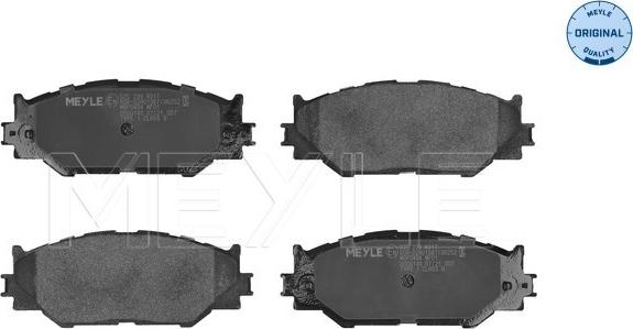 Meyle 025 239 8317 - Set placute frana,frana disc aaoparts.ro