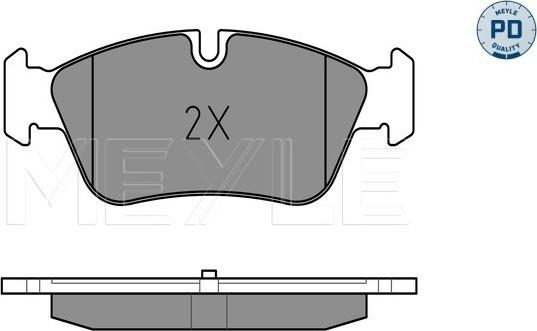 Meyle 025 239 3517/PD - Set placute frana,frana disc aaoparts.ro