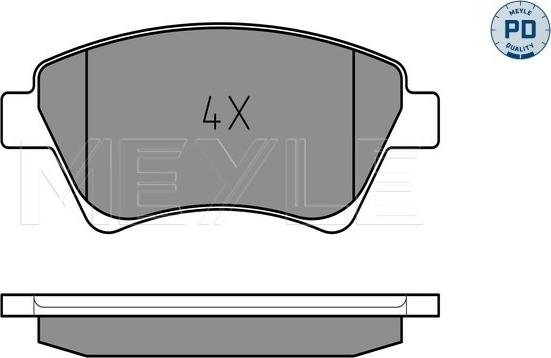 Meyle 025 239 3018/PD - Set placute frana,frana disc aaoparts.ro