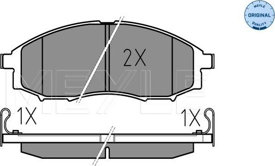 Meyle 025 239 7017/W - Set placute frana,frana disc aaoparts.ro