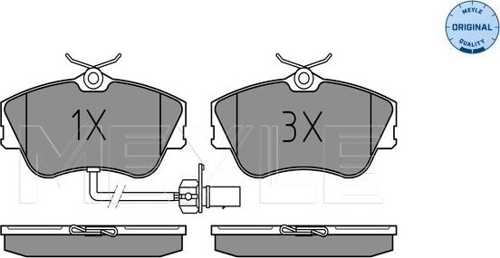 Meyle 025 234 4519/W - Set placute frana,frana disc aaoparts.ro