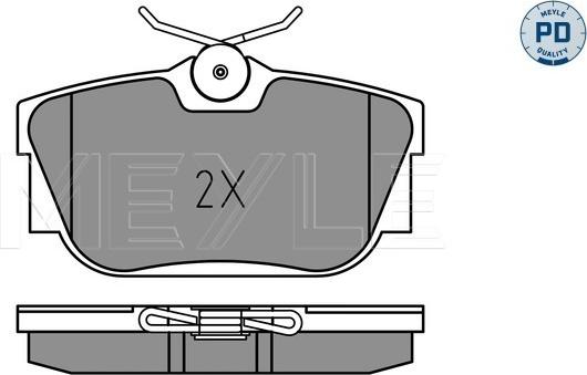 Meyle 025 234 4616/PD - Set placute frana,frana disc aaoparts.ro