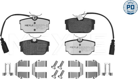 Meyle 025 234 4616/PD - Set placute frana,frana disc aaoparts.ro