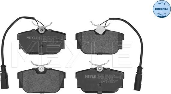 Meyle 025 234 4616/W - Set placute frana,frana disc aaoparts.ro