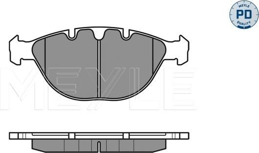 Meyle 025 234 4821/PD - Set placute frana,frana disc aaoparts.ro