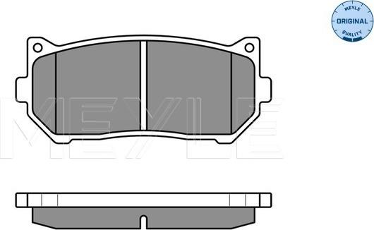 Meyle 025 234 5513/W - Set placute frana,frana disc aaoparts.ro