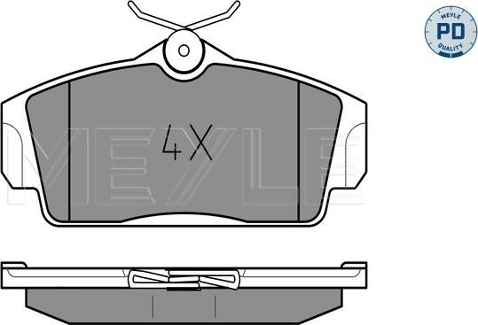 Meyle 025 234 6316/PD - Set placute frana,frana disc aaoparts.ro