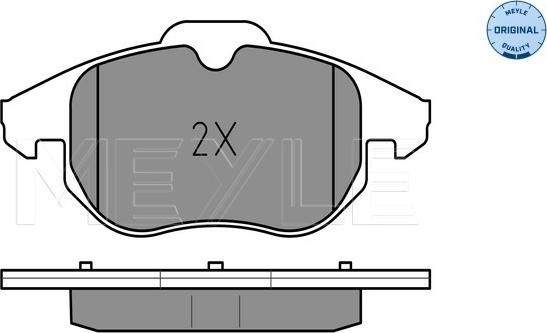 Meyle 025 234 0220 - Set placute frana,frana disc aaoparts.ro