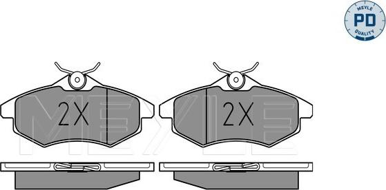 Meyle 025 234 0719/PD - Set placute frana,frana disc aaoparts.ro