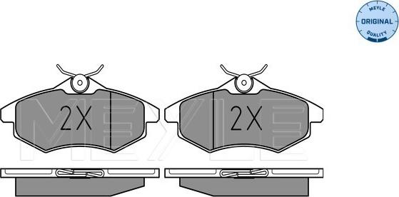 Meyle 025 234 0719 - Set placute frana,frana disc aaoparts.ro